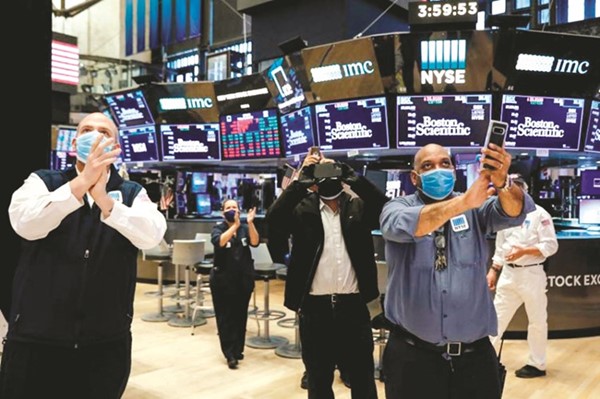 «الوطني»: لقاحات «كورونا» تنعش أسواق الأسهم العالمية