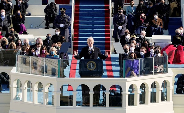  الرئيس الأميركي الـ46 جو بايدن يلقي خطابه التاريخي بعد تنصيبه رسميا  						     (ا.ف.پ - رويترز)