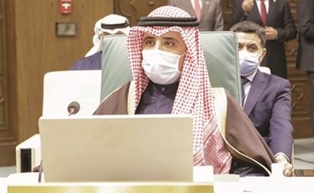 الشيخ د. أحمد ناصر المحمد مترئسا وفد الكويت في أعمال الوزاري العربي
