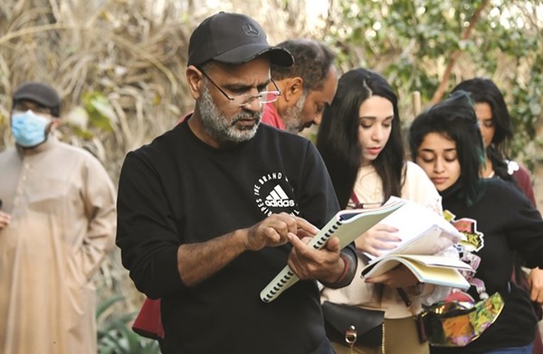 المخرج محمد القفاص في لوكيشن التصوير