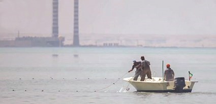 ممنوع الصيد بأي ادوات اخرى غير الخيط والسنارة في جون الكويت