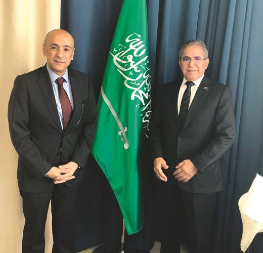 السفير سعد بن محمد العريفي مع السفير جاسم البديوي