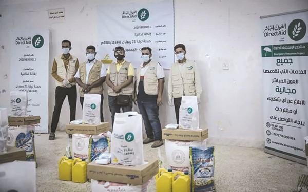 «العون المباشر» تدشن المرحلة الخامسة من الإغاثة الطارئة في حضرموت وعدن