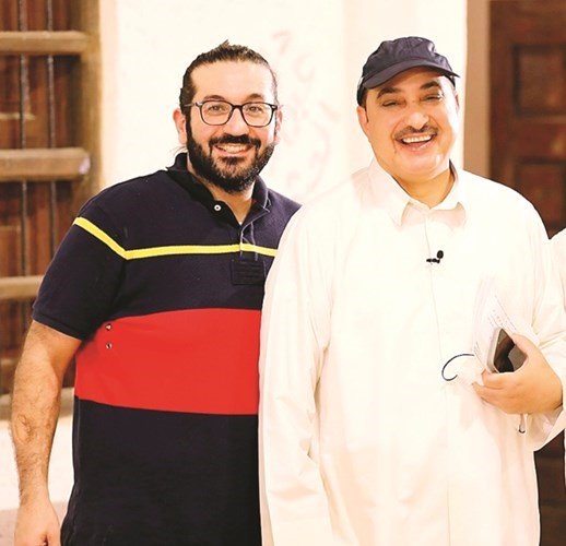 الإعلامي سعد الخلف مع المخرج محمد بولند