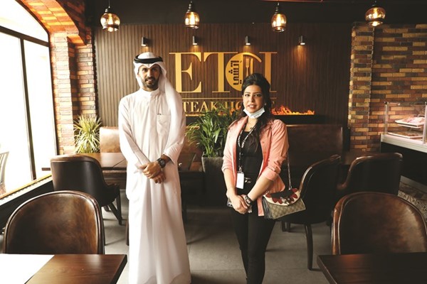 محسن الجدعان مع الزميلة دعاء خطاب