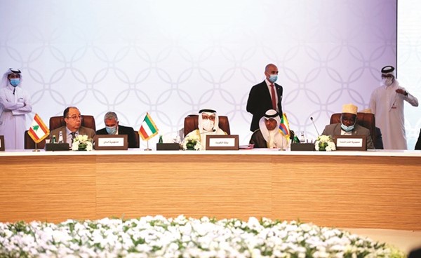وزير الخارجية خلال مشاركته في الاجتماع الوزاري العربي لبحث ملف سد النهضة