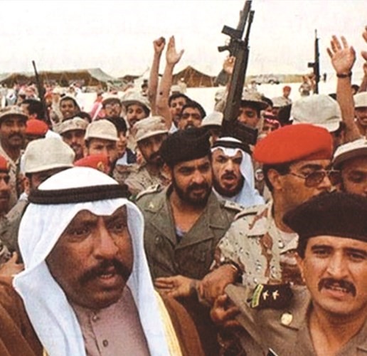 مع الأمير الوالد الراحل الشيخ سعد العبدالله