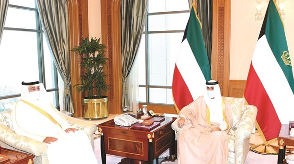 صاحب السمو مستقبلا سمو الشيخ صباح الخالد