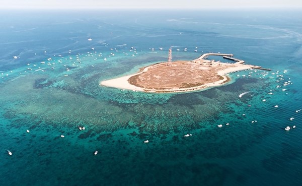 المرابط البحرية حول اهم مواقع الشعاب المرجانية في بحر الكويت