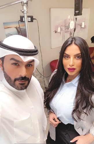 رانيا مع عبدالله بهمن