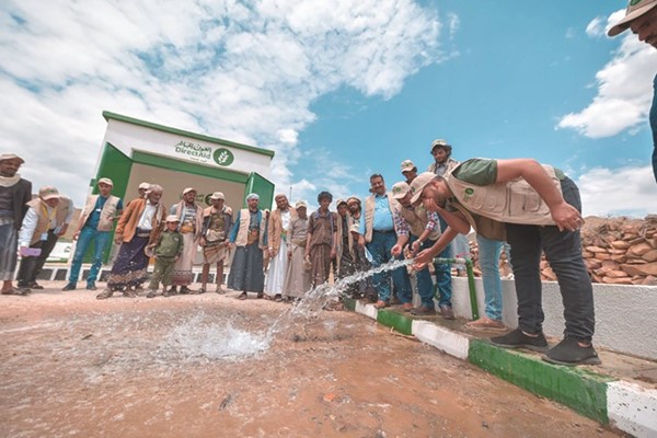 «العون المباشر»: مشروع مياه نجاد في محافظة صنعاء يوفر المياه لـ 1500 شخص