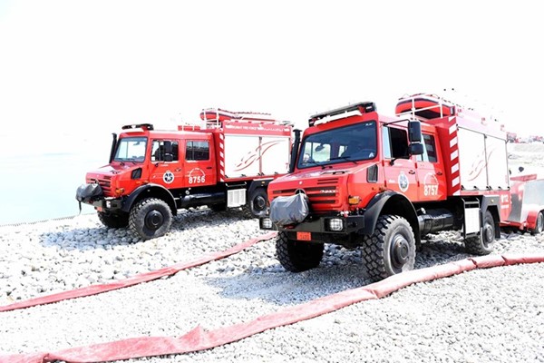 أحدث المعدات لدى قوة الإطفاء للتعامل مع أي طوارئ في مختلف الظروف والأحوال