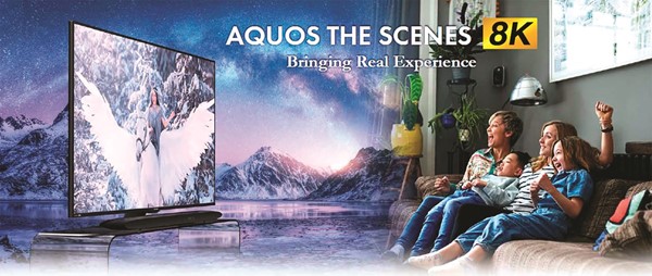 AQUOS THE SCENES 8K يمنح العائلة تجربة مثيرة