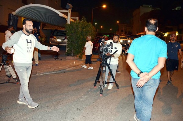 المخرج خالد جمال وتوجيهات في موقع التصوير