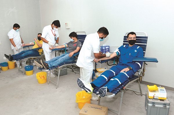 فعالية حملة التبرع بالدم