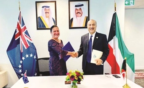 إقامة علاقات ديبلوماسية بين الكويت وجزر كوك