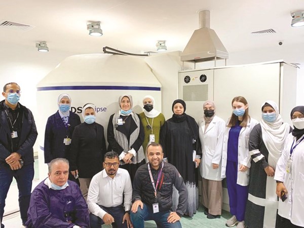 فريق العمل في مركز الكويت للسرطان