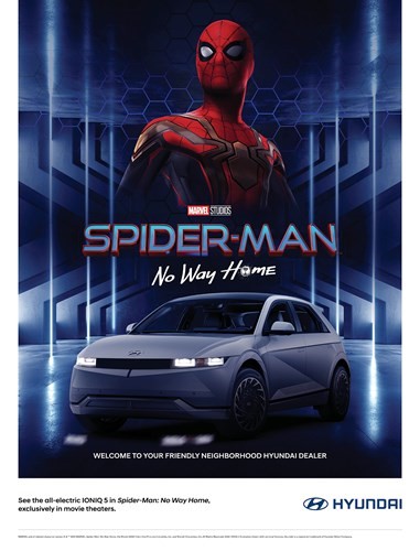 هيونداي «توسان» و«ايونيك 5» الجديدتان كلياً تشاركان في «Spider-Man: No Way Home»