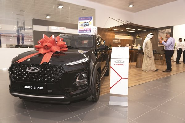 ركن Tiggo 2 Pro يضم مكانا مخصصا لاحتساء القهوة