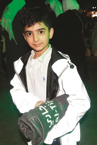 أحد الأطفال المشاركين في مهرجان سحب النجمة