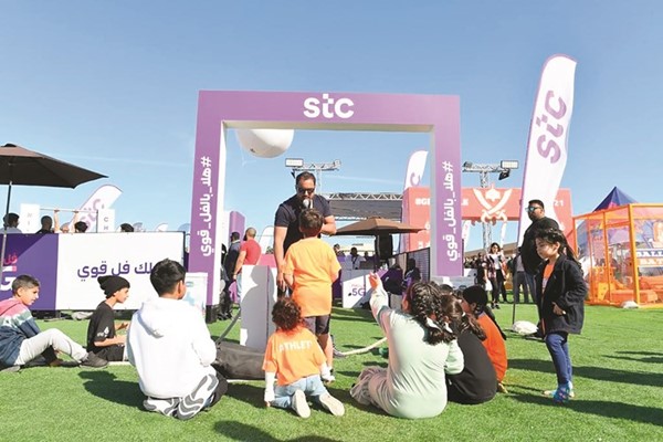 أحمد النويبت خلال إحدى الفعاليات في جناح stc