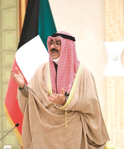 سمو نائب الأمير وولي العهد الشيخ مشعل الأحمد مرحبا بوزراء الخارجية العرب