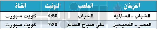 السالمية للانفراد بالصدارة على حساب الشباب