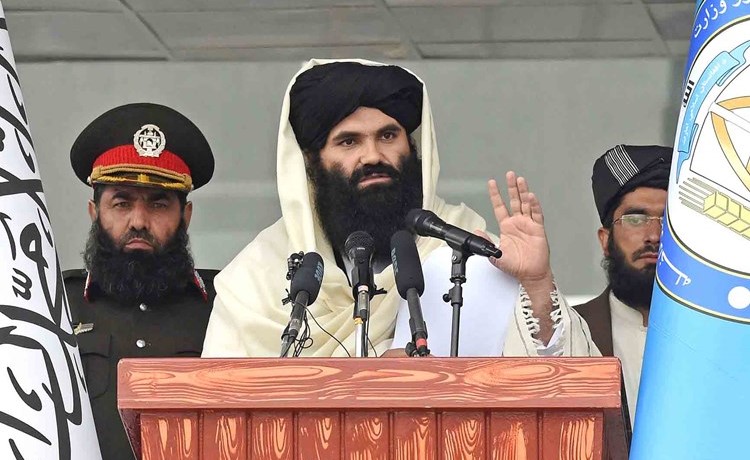 وزير داخلية حكومة طالبان سراج الدين حقاني	(أ.ف.پ)