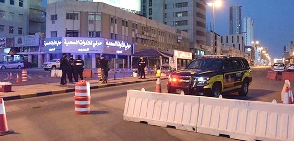 نقطة تفتيش لشرطة النجدة في حولي