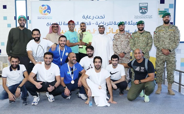الحرس الوطني بطلاً لسباحة دوري الوزارات