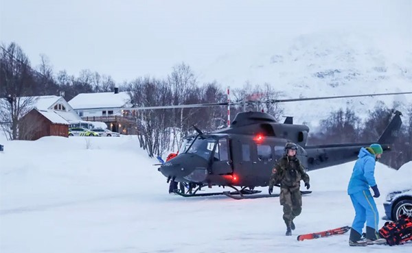 إصابة 5 رجال جراء انهيار جليدي في النرويج