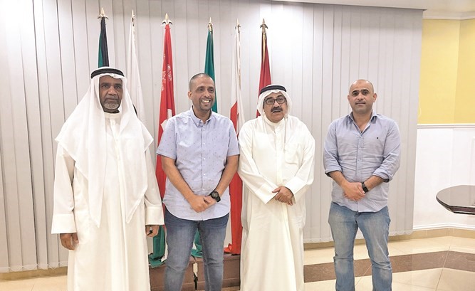 حسين المقصيد وعلي بلال مع الأشقاء من مملكة البحرين