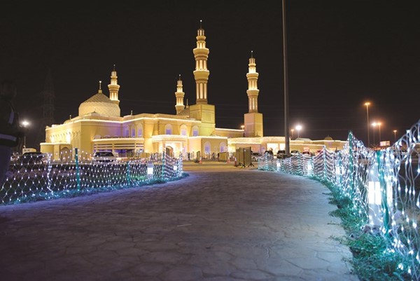 مسجد بلال بن رباح في أبهى حلة لاستقبال ضيوف الرحمن في رمضان