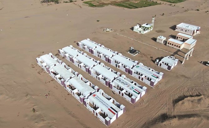 الهيئة الخيرية تفتتح قرية سكنية للنازحين غربي اليمن