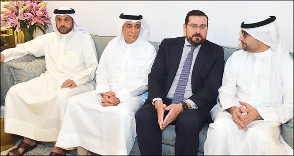  عبدالله تقي والسفير الإسباني وطلال الحويلي