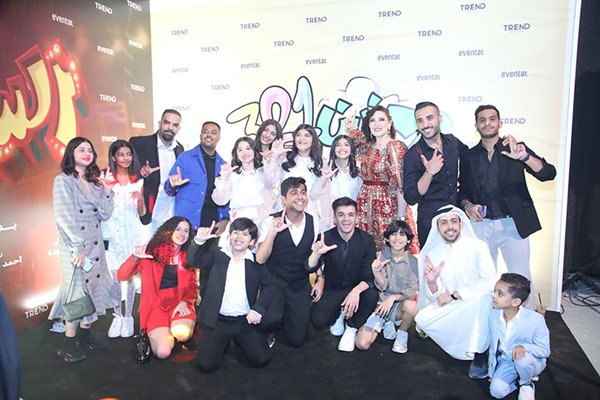 الفنانة هبة الدري مع نجوم مسرحية 1-2-3 أكشن