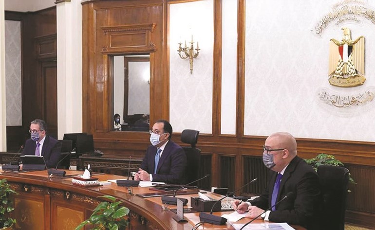 جانب من الاجتماع الحكومي برئاسة د.مصطفى مدبولي رئيس مجلس الوزراء
