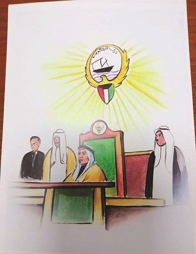 الشيخ عبدالله السالم على منصة مجلس الأمة