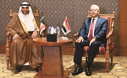 الغانم والجبالي أكدا عمق وخصوصية العلاقات التاريخية بين الكويت ومصر