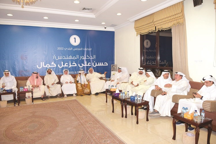 جانب من الحضور خلال حفل الاستقبال