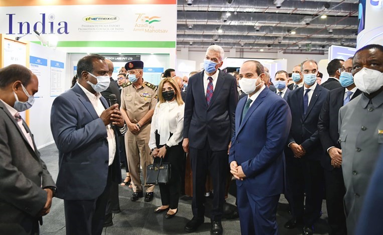 الرئيس عبد الفتاح السيسي يفتتح فعاليات المعرض والمؤتمر الطبي الأفريقي الأول