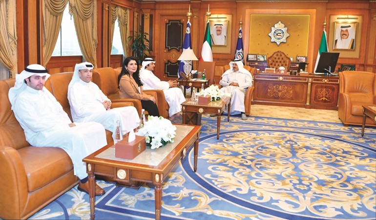  وخلال استقبال رئيس مجلس إدارة جمعية الشفافية الكويتية ماجد المطيري وأعضاء مجلس الإدارة