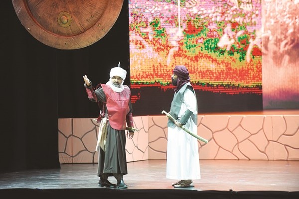  وفي الملحمة المسرحية شروق الشمس
