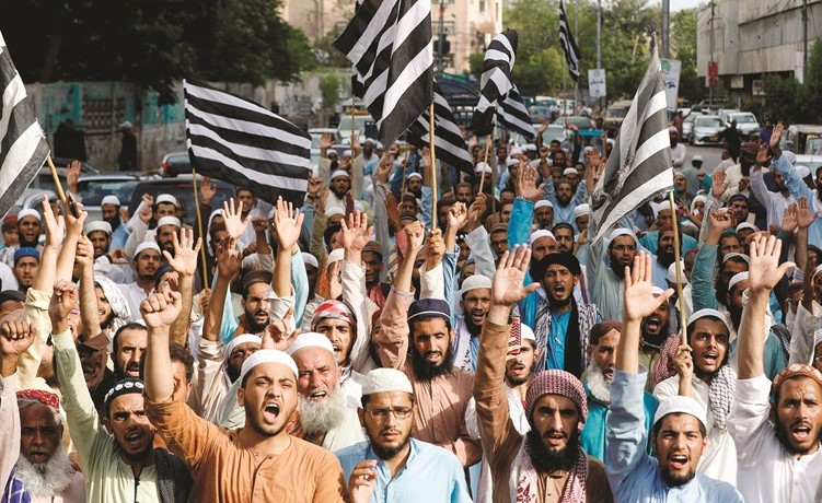 التظاهرات في باكستان ضد التصريحات الهندية المسيئة للاسلام