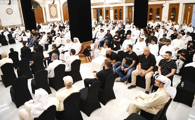 جانب من الحضور في الحسينية الجديدة بمنطقة شرق 	(قاسم باشا)