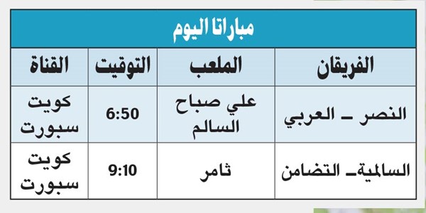 القادسية يفتقد سورو ويسجل البوص