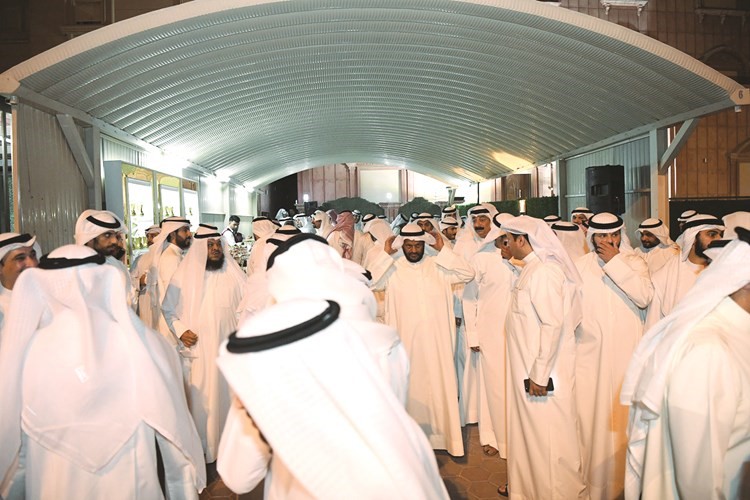 جانب من الحضور في ديوان العرادة