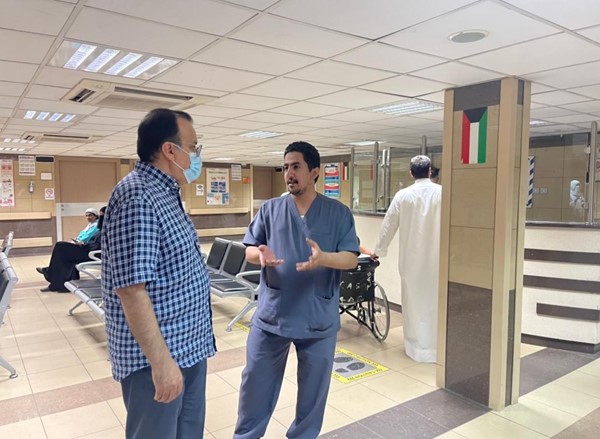 وزير الصحة تفقد مستشفى الفروانية مساء اليوم وتابع خطة نقل بعض الأقسام والأجنحة إلى المستشفى الجديد
