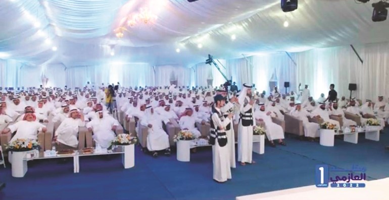 حضور كثيف في المقر الانتخابي للنائب السابق ومرشح الدائرة الأولى مخلد العازمي