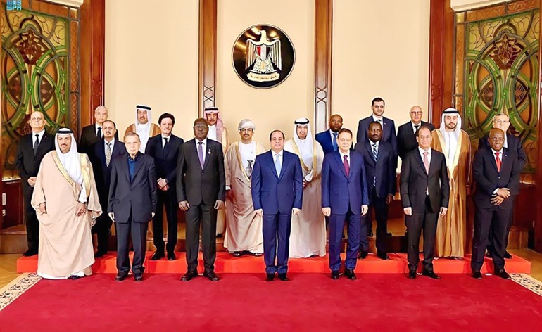 الرئيس عبدالفتاح السيسي خلال استقباله وزراء الإعلام العرب بقصر الاتحادية